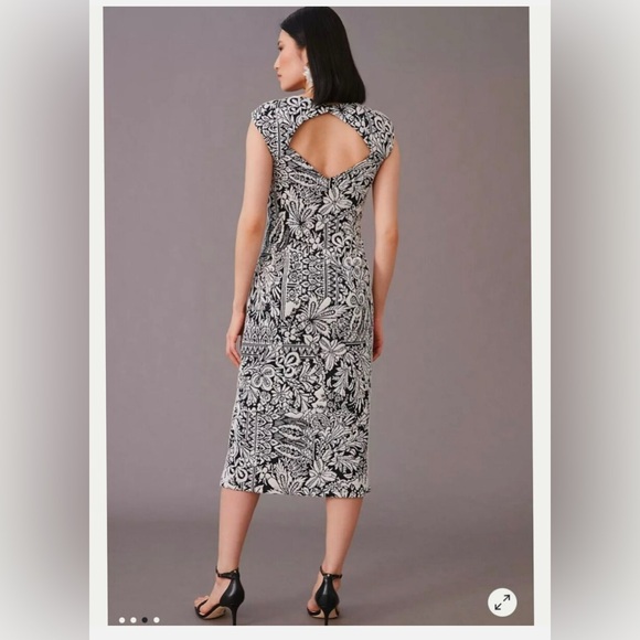 Black and white Anthropologie sheath dress - Picture 5 of 10